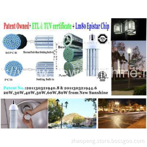 TUV ETL SAA approved e27 led lamp 30W